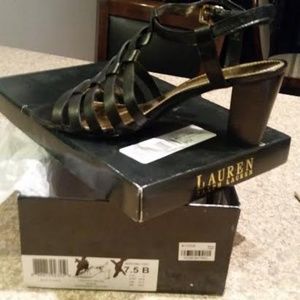 New in Box. Ralph-Lauren-Langley-Sandal Sz 7 1/2.